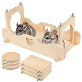 BWOGUE chinchilla suspension bridge for safe climbing and enrichment.