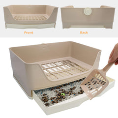 BWOGUE Easy-Clean litter box mesh supports efficient waste separation.