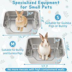 Toe-safe sifting grid protects paws and reduces cage mess