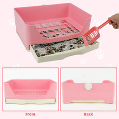 BWOGUE wide grates reduce urine splash for a cleaner cage