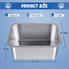 BWOGUE wide-opening dog bowl facilitates easy filling and less spillage