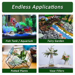 BXI decorative stones for vases, fairy gardens, and planters