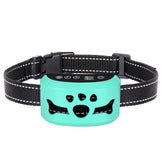 BXQ dog bark collar front view with bone-inspired design for calm training