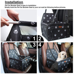 BYGD Pet Dog Booster Seat folded storage demonstrating compact portability