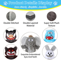 Bzonsmart wild boar dog toy featuring durable plush for interactive fun