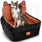 CABZOON dog booster seat with elevated view for calmer, more engaging rides.