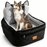 CABZOON dog booster seat view enhances in-car comfort and visibility.