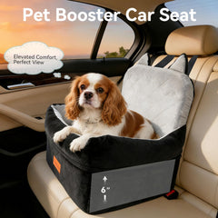 CABZOON dog car seat with soft plush interior for cozy rides.
