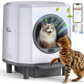 CABZOON self-cleaning litter box with 90L drum for multi-cat households.