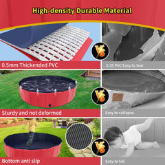 CACSPS dog pool anti-slip bottom ensures safer splashes