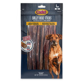 Packaging shows Cadet Bully Hide Sticks 8-count for large dogs.