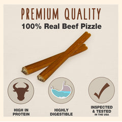 Cadet Bully Sticks small dogs long-lasting chew in action for sustained chewing sessions