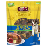 Cadet Chicken & Apple Wraps packaged for quick dog rewards.