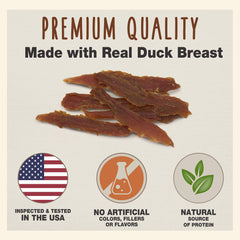 Cadet Duck Breast Jerky oven-roasted-flavor image showcases premium training treats.