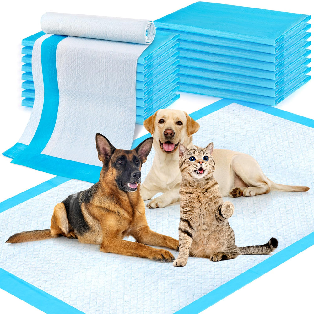 CAHUDIKIC Puppy Pads 36x51 cover keeps floors dry and protected during use.