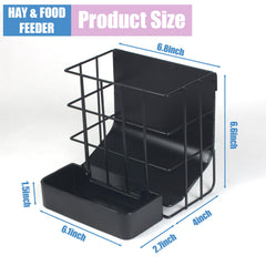 CAIQINLI Rabbit Hay Feeder hanging design saves space and keeps hay accessible.