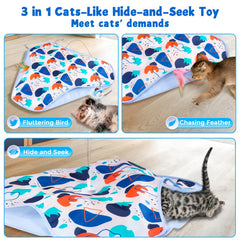 CaitPal Hide-and-Seek mode invites kittens to chase and explore