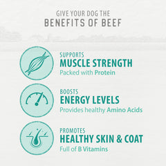 Caledon Farms Chewy Beef Sticks ingredient list highlights eight wholesome ingredients.
