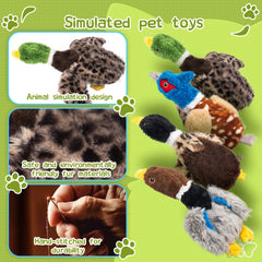 Calibonbon pheasant plush toy with soft texture for gentle puppy play