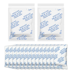 Calmorazen desiccant packet with orange indicator for feeder moisture control.