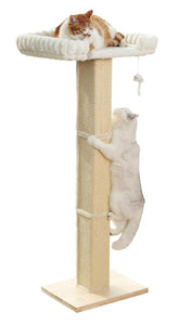 Caloreduce scratching post with large window perch for an elevated view and curiosity.