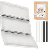 Calvana Airseal 3-Panel flap close-up shows magnetic seals for energy efficiency