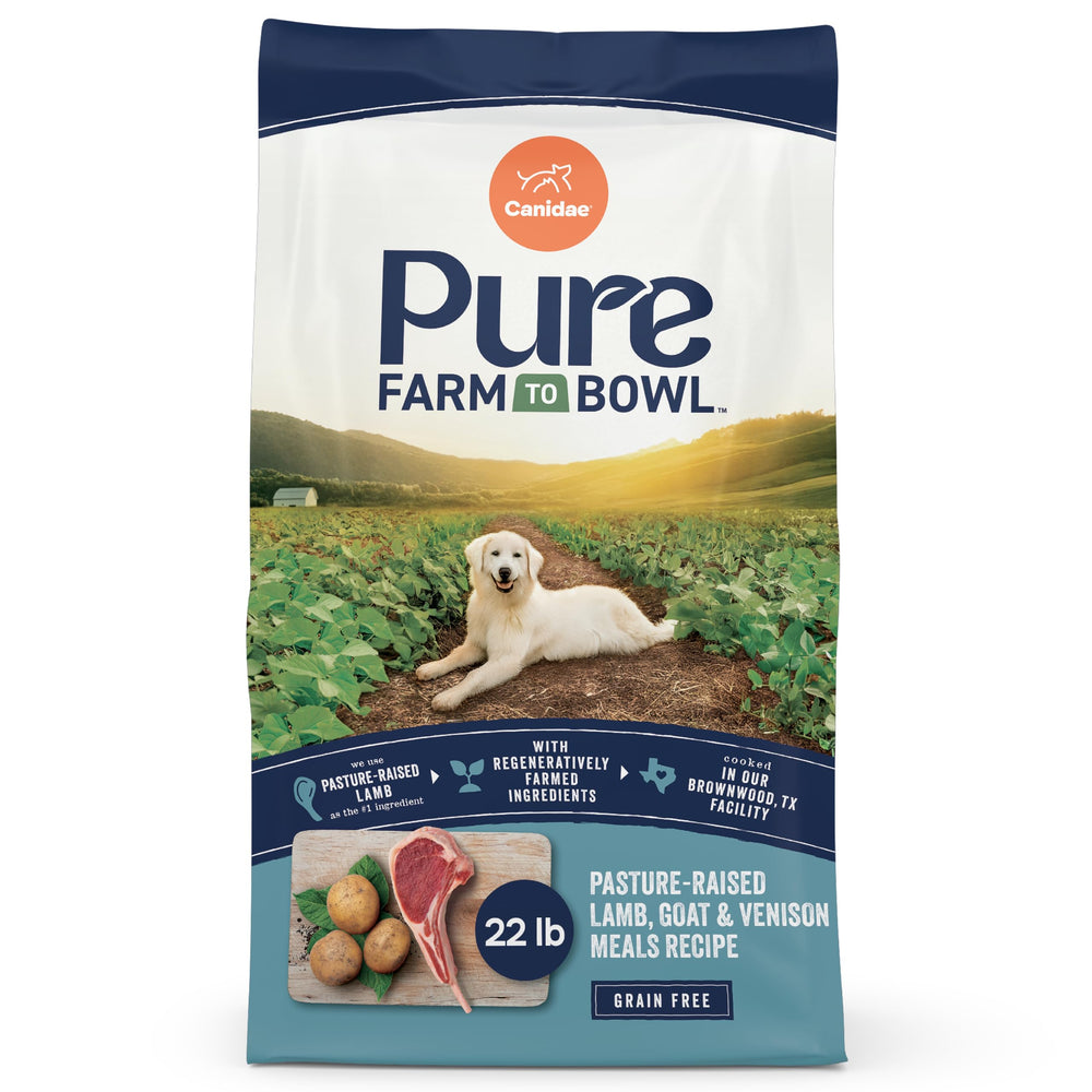 CANIDAE Pure Farm bag with pasture-raised lamb for lean muscle support