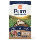 CANIDAE Pure Farm to Bowl bag with pasture-raised lamb as main ingredient.