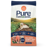 CANIDAE Pure Farm to Bowl salmon kibble in a bowl supports a shiny coat