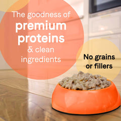 CANIDAE Pure Petite grain-free ingredients—no corn, wheat, or soy.