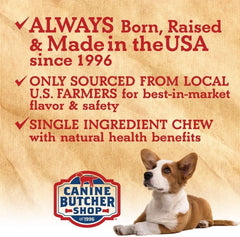 Canine Butcher Shop pig ears large β zero additives and single-ingredient treat.