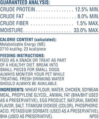 Canine Carry Outs Chicken Flavor treats in fun shapes for engaging training.