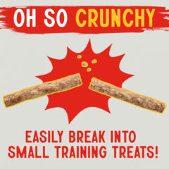 Canine Chews munchy rawhide sticks close-up texture shows crisp snap