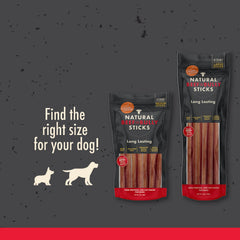 Canine Naturals beef bully stick durable chew for long-lasting entertainment