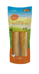 Canine Naturals 9-inch chicken chew pack shot, ideal for long-lasting chewing