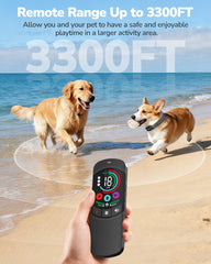 Canivix collar offers beep, vibration, and shock for personalized training.