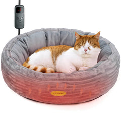 CANMIL heated cat bed in outer view offers cozy indoor warmth for pets