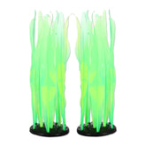 CAPASTEC glowing kelp plant in aquarium adds vibrant color and shelter for fish.