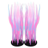 CAPASTEC glowing kelp plant pink glows under blue light to brighten aquariums.