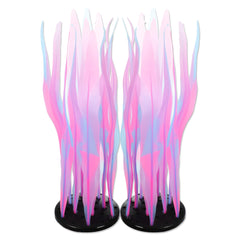 CAPASTEC glowing kelp plant pink glows under blue light to brighten aquariums.