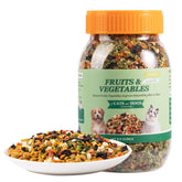 Capuca 12-in-1 toppers sprinkled on kibble to entice picky eaters.