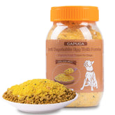 Capuca freeze-dried dog food topper jar showing a convenient resealable container for easy storage
