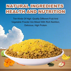 Capuca fruits and vegetables powders closeup highlighting natural nutrition and flavor boost for dogs