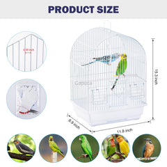 Capuca cage with metal hooks for hanging on trees or ropes during travels.