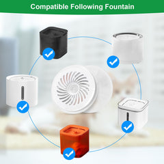 Carcent filter pack close-up showing 4-layer filtration for clean water