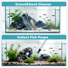 Carefree Fish algae scraper keeps glass clean and tank visually appealing.