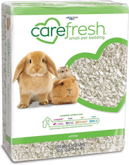 Carefresh 99% dust-free white bedding keeps small pet cages cleaner and healthier.
