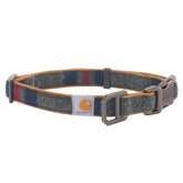 Carhartt pet collar with duck canvas for durability on outdoor adventures.