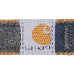 Carhartt collar with reflective stitching for better visibility at night.