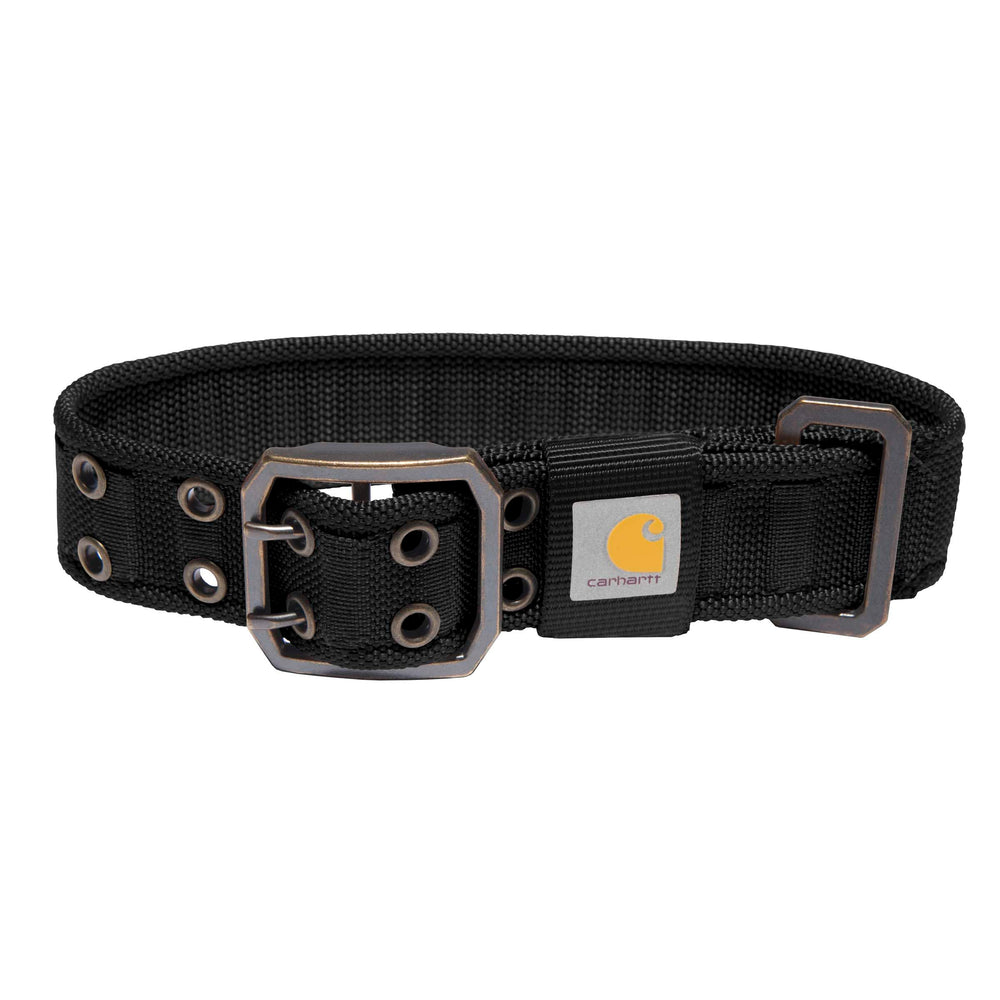 Carhartt wide webbing dog collar on large dog for all-day comfort